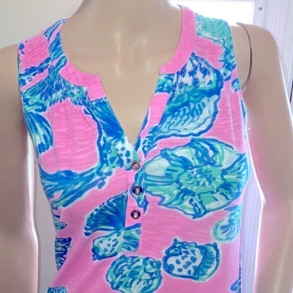 Lilly Pulitzer mini shift dress (shells) - Picture 2 of 6